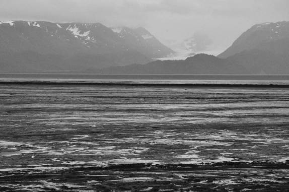 Maré baixa em praia de Homer, na Península do Kenai, no sul do Alaska
